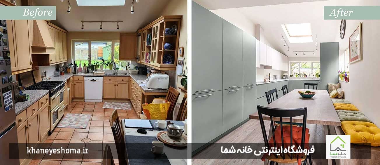 قبل-بعد-طراحی-آشپزخانه-مینیمال-با-هزینه-محدود